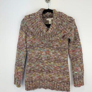 Susan Bristol Colorful Knitted Sweater Size Small Multi Colors